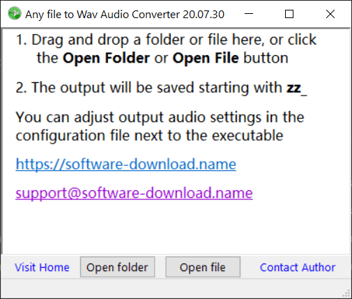 Any file to Wav Audio Converter screenshot