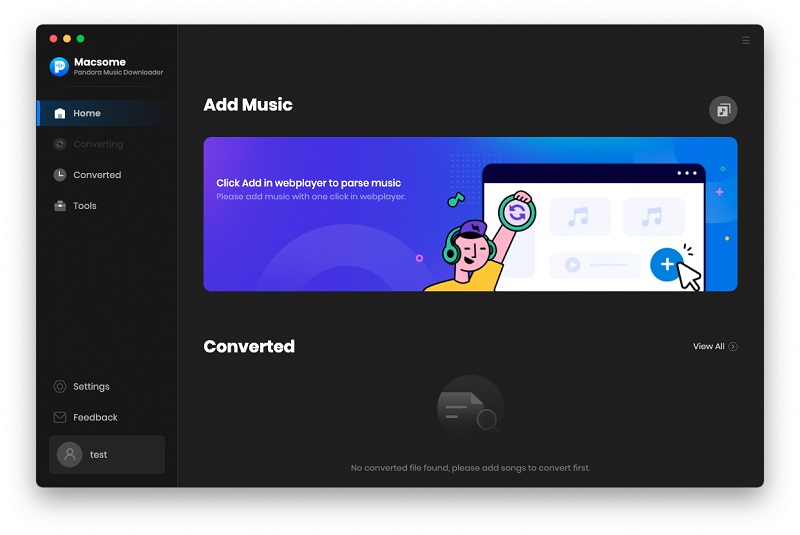Macsome Pandora Music Downloader for Mac screenshot