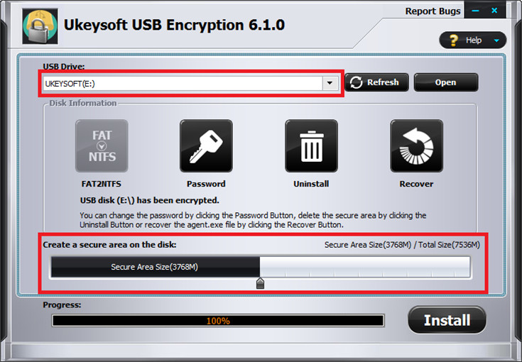 UkeySoft USB Encryption screenshot