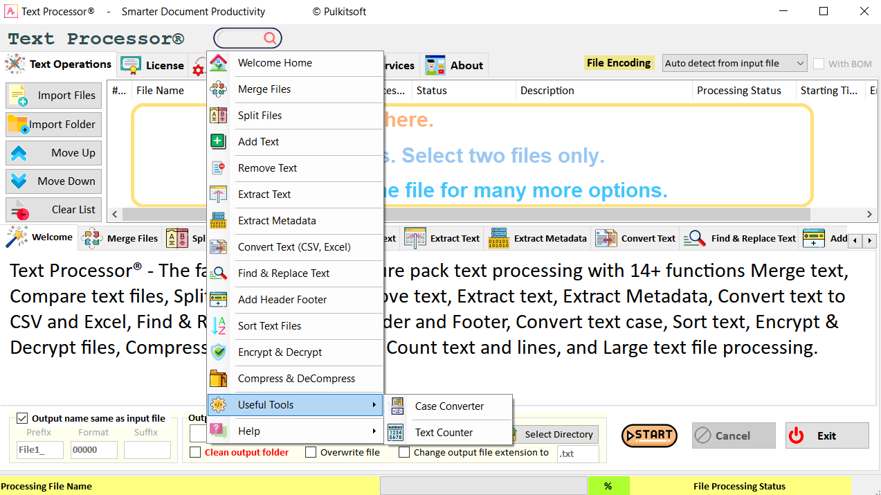 Text Processor screenshot