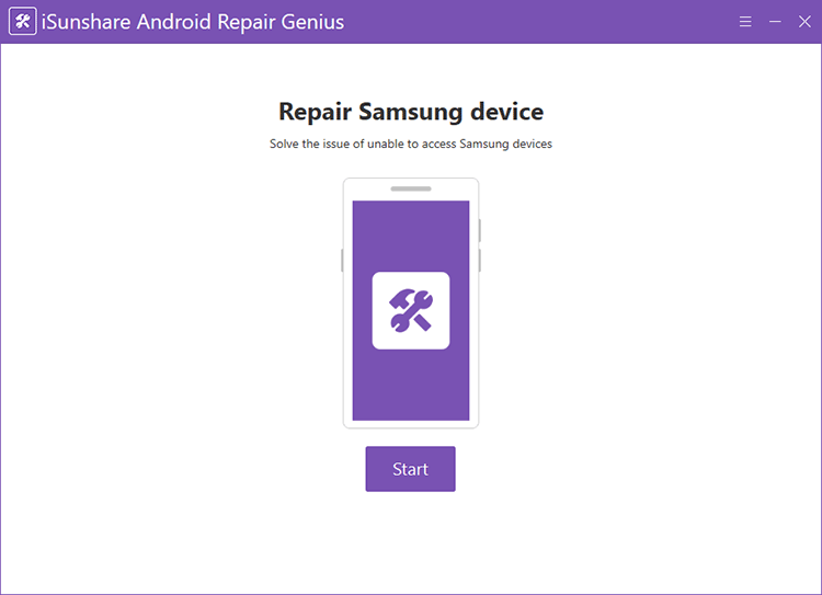 iSunshare Android Repair Genius screenshot