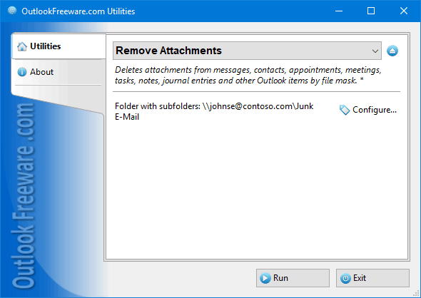 Remove Attachments for Outlook screenshot