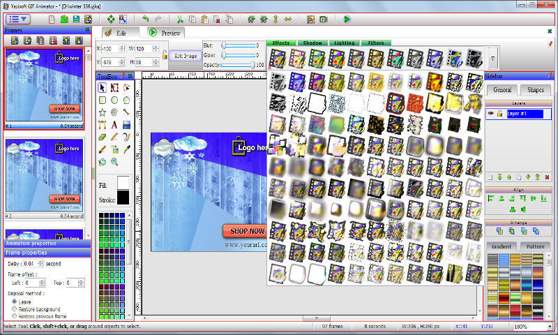 Yasisoft GIF Animator screenshot