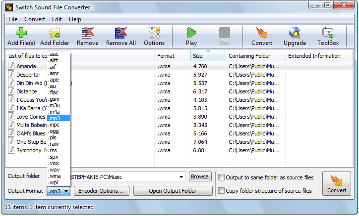Switch Sound File Converter Plus screenshot