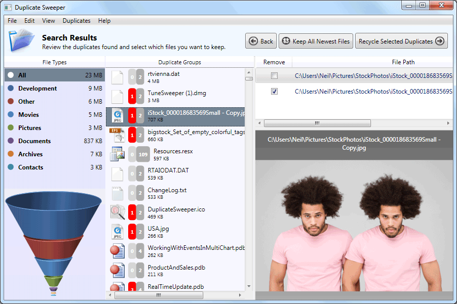 Duplicate Sweeper screenshot