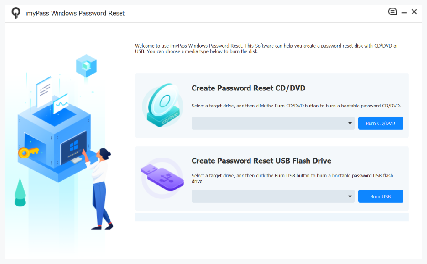 Apeaksoft imyPass Windows Password Reset screenshot