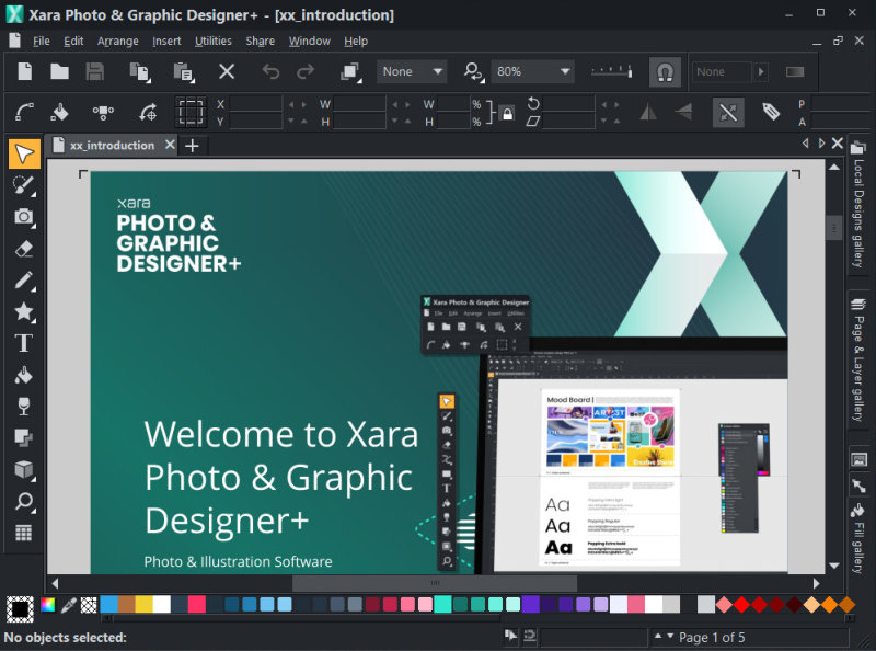 Xara Photo and Graphic Designer+ screenshot