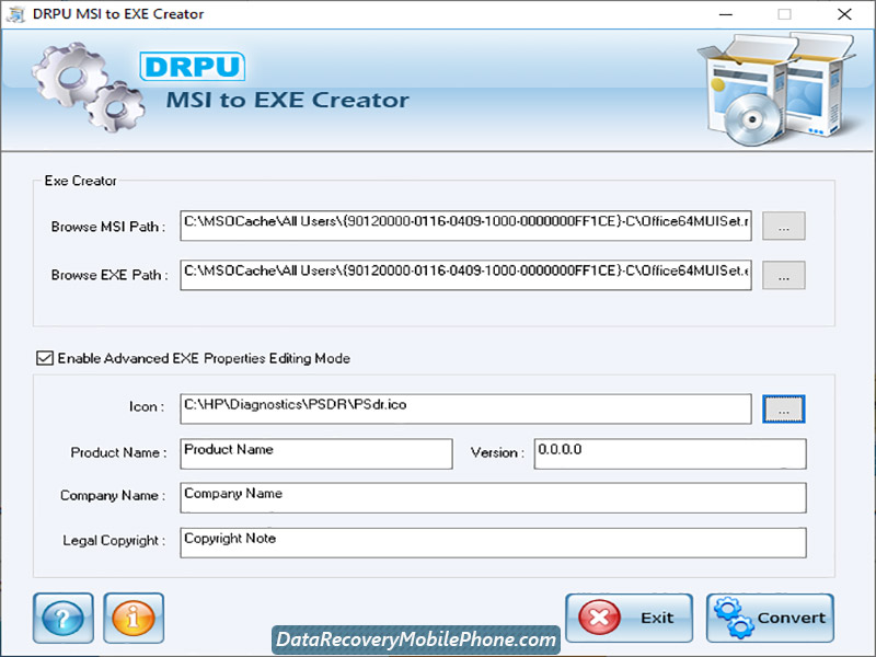 MSI to EXE Creator screenshot