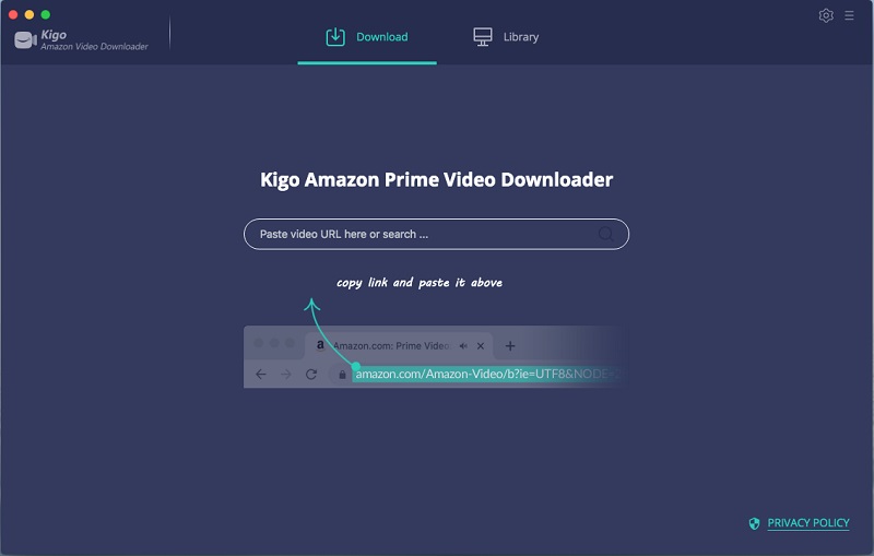 Kigo Amazon Prime Video Downloader for Mac screenshot