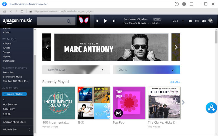 TunePat Amazon Music Converter screenshot