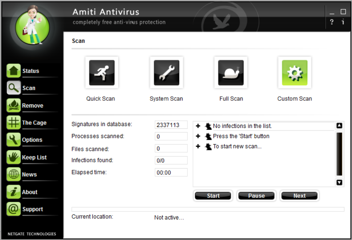 AMITI Antivirus screenshot