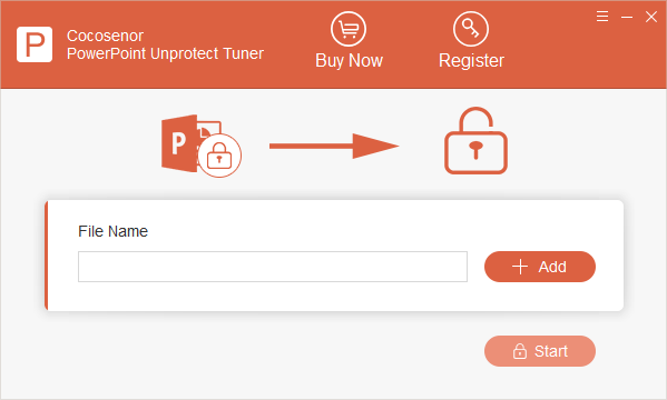 Cocosenor PowerPoint Unprotect Tuner screenshot