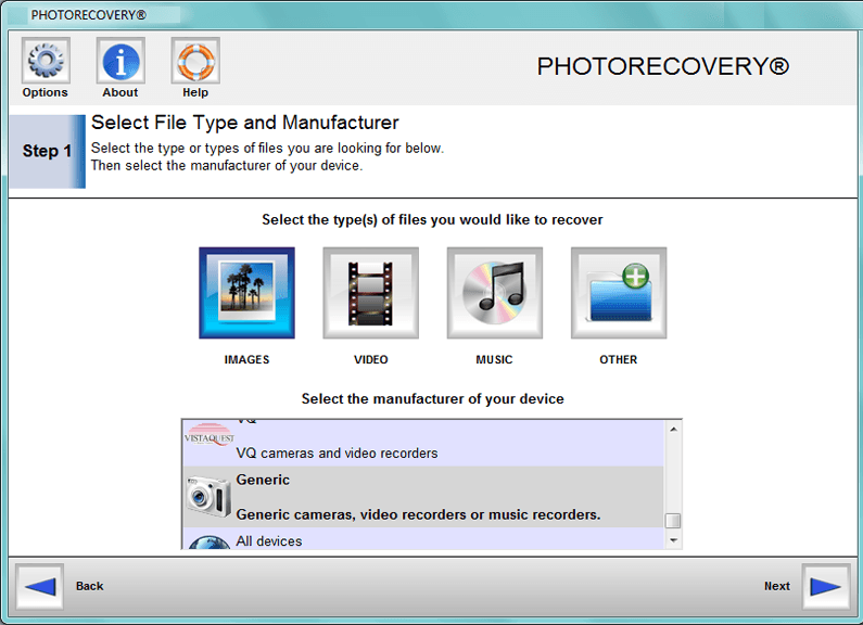PHOTORECOVERY Professional 2019 for Mac screenshot