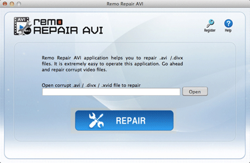 Remo Repair AVI Mac screenshot