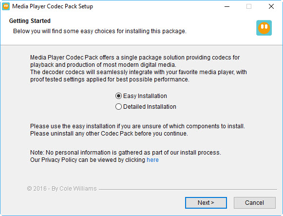 Media Player Codec Pack Plus screenshot