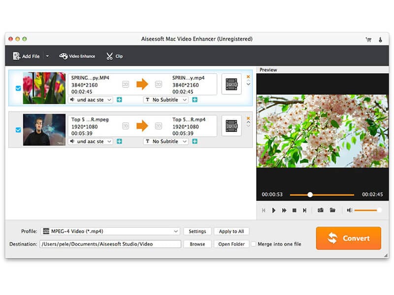 Aiseesoft Mac Video Enhancer screenshot
