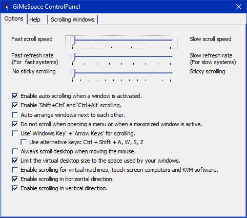 GiMeSpace Desktop Extender screenshot