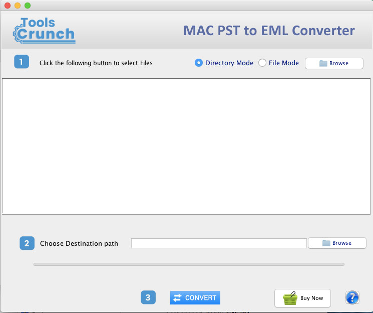 ToolsCrunch Mac PST to EML Converter screenshot