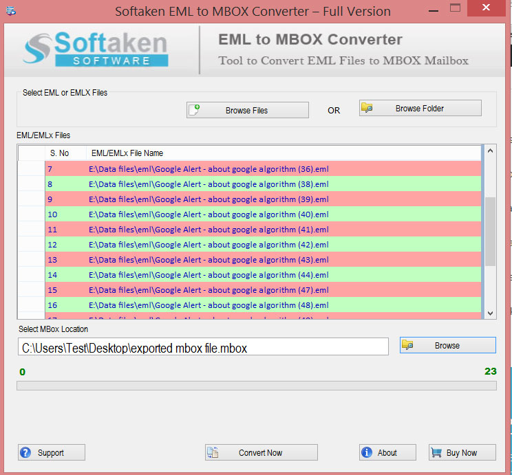 Softaken EML to MBOX Converter screenshot