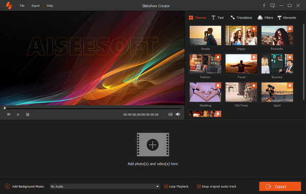 Aiseesoft Slideshow Creator screenshot