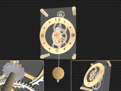 Pendulum Clock 3D Screensaver screenshot