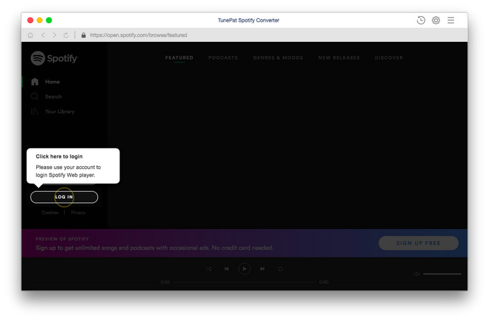 TunePat Spotify Converter for Mac screenshot