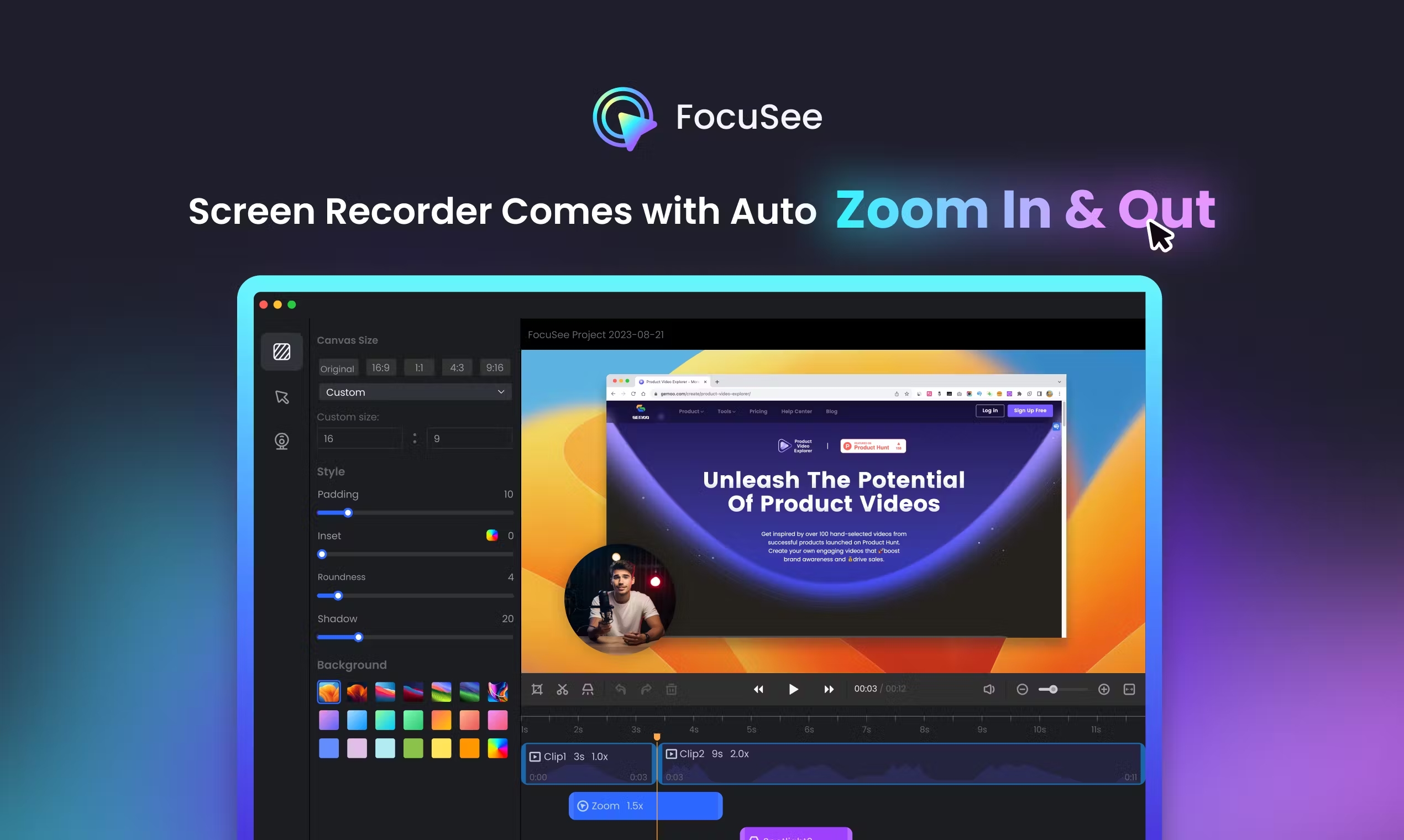 FocuSee for Mac screenshot