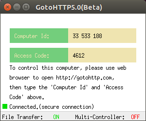 GotoHTTP for Linux screenshot