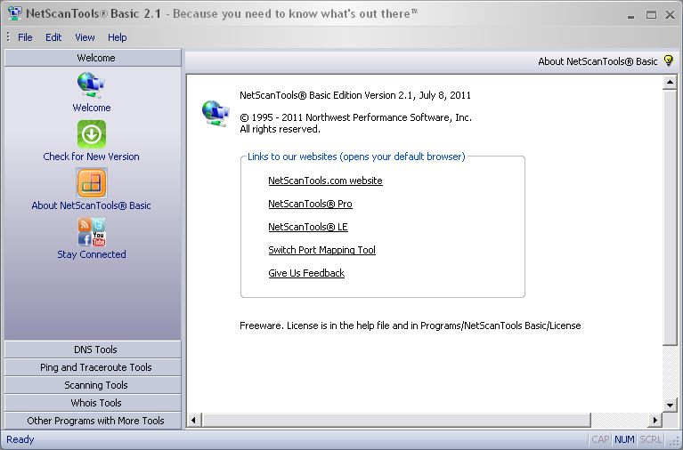 NetScanTools® Basic Edition screenshot