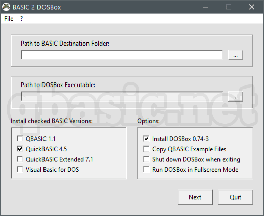 BASIC 2 DOSBox screenshot