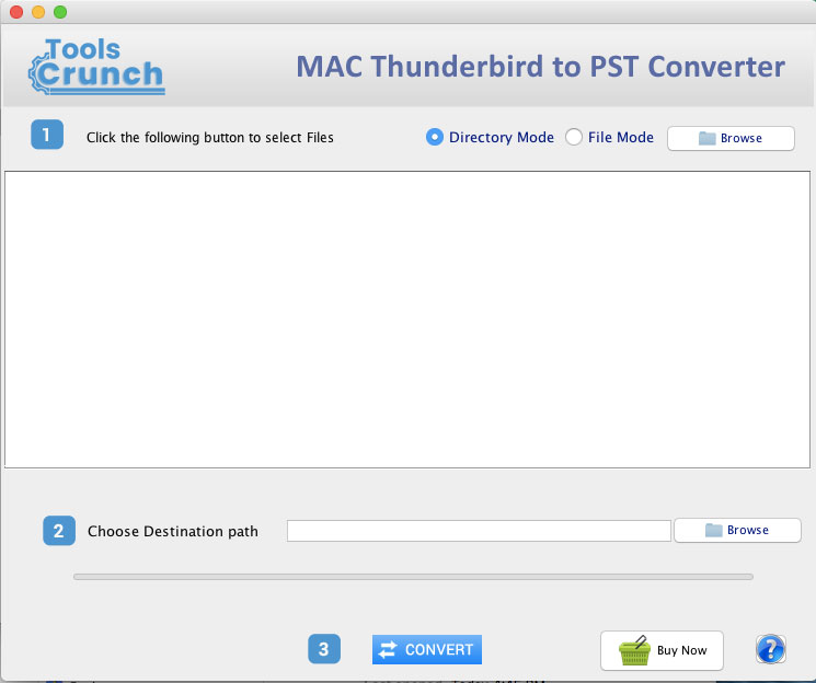 ToolsCrunch Mac Thunderbird to PST screenshot
