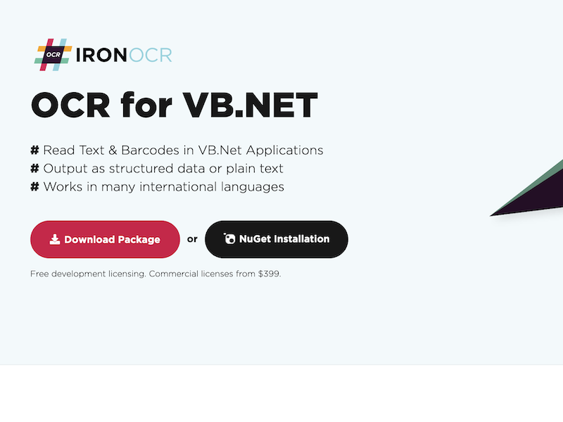 OCR for VB.NET Library screenshot