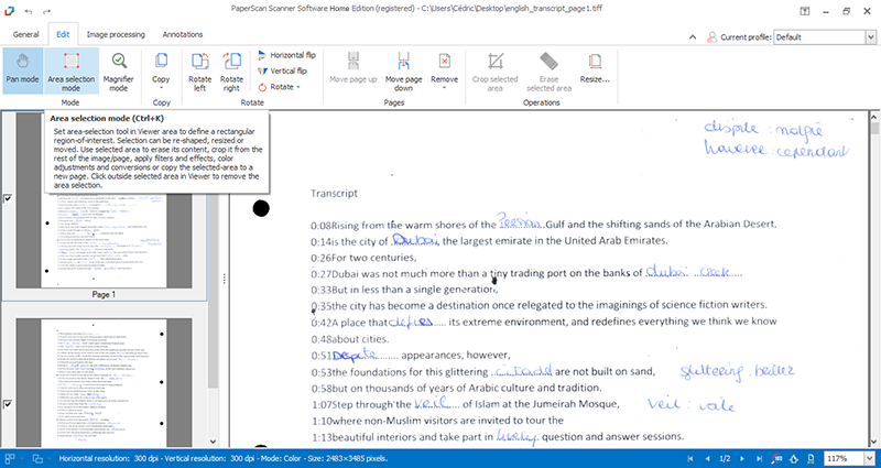 PaperScan Scanner Software Home Edition screenshot