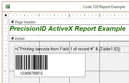 PrecisionID 1D Barcode ActiveX Control screenshot