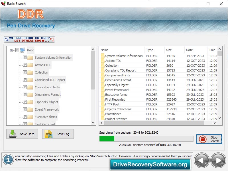 USB Media Recovery Software screenshot