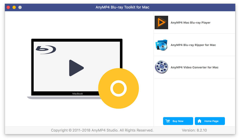 AnyMP4 Blu-ray Toolkit for Mac screenshot