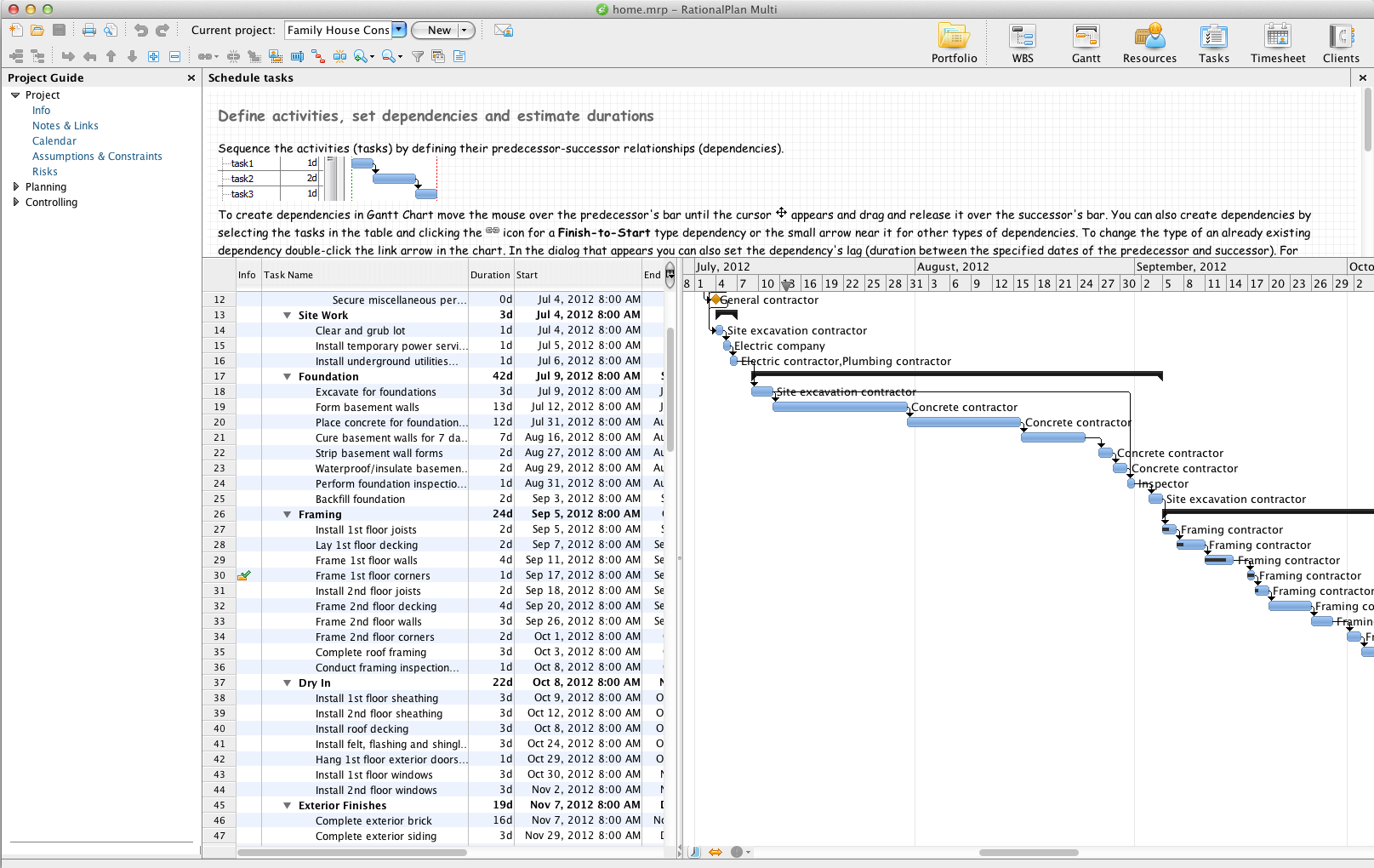 RationalPlan Multi Project for Mac screenshot