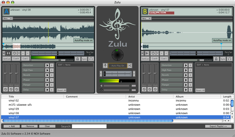 Zulu DJ Software Free for Mac screenshot