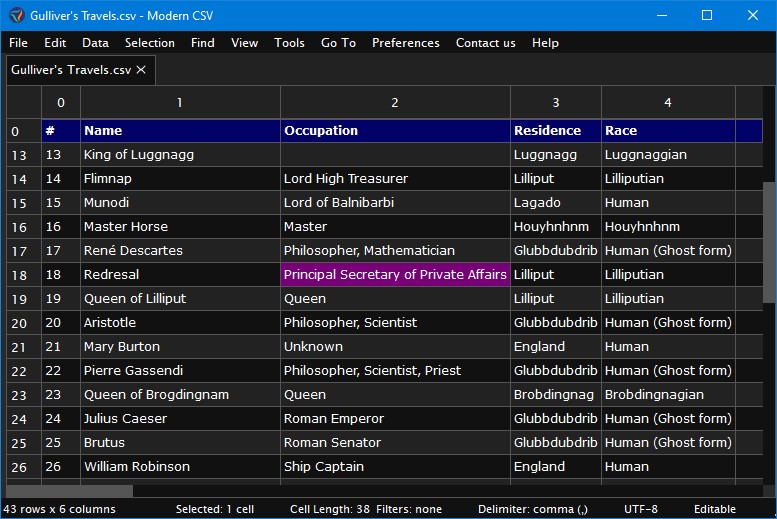 Modern CSV for Windows screenshot