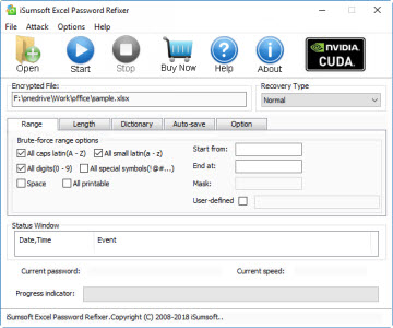 iSumsoft Excel Password Refixer screenshot