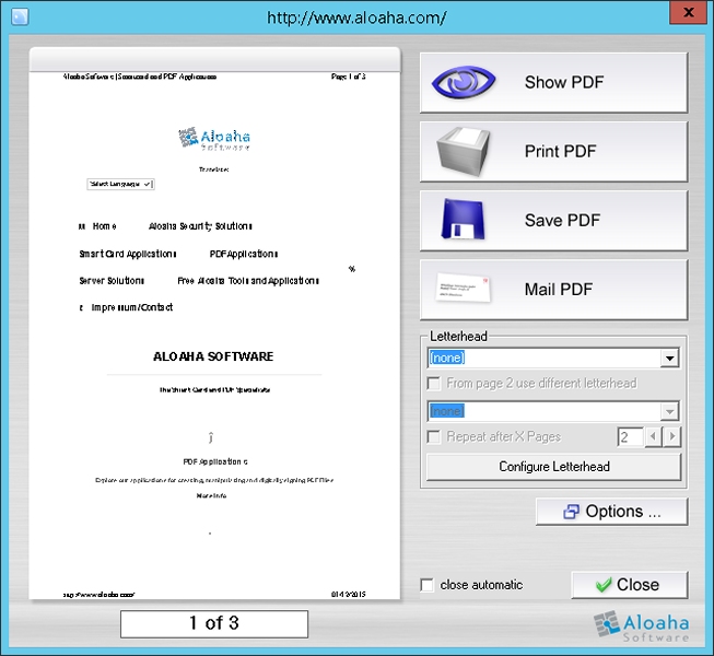 Aloaha PDF Suite Light screenshot