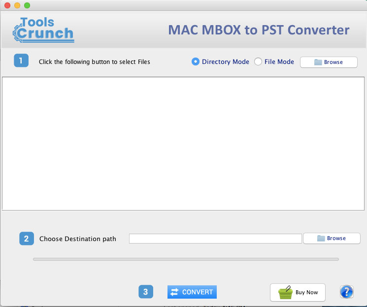 ToolsCrunch MAC MBOX to PST Converter screenshot