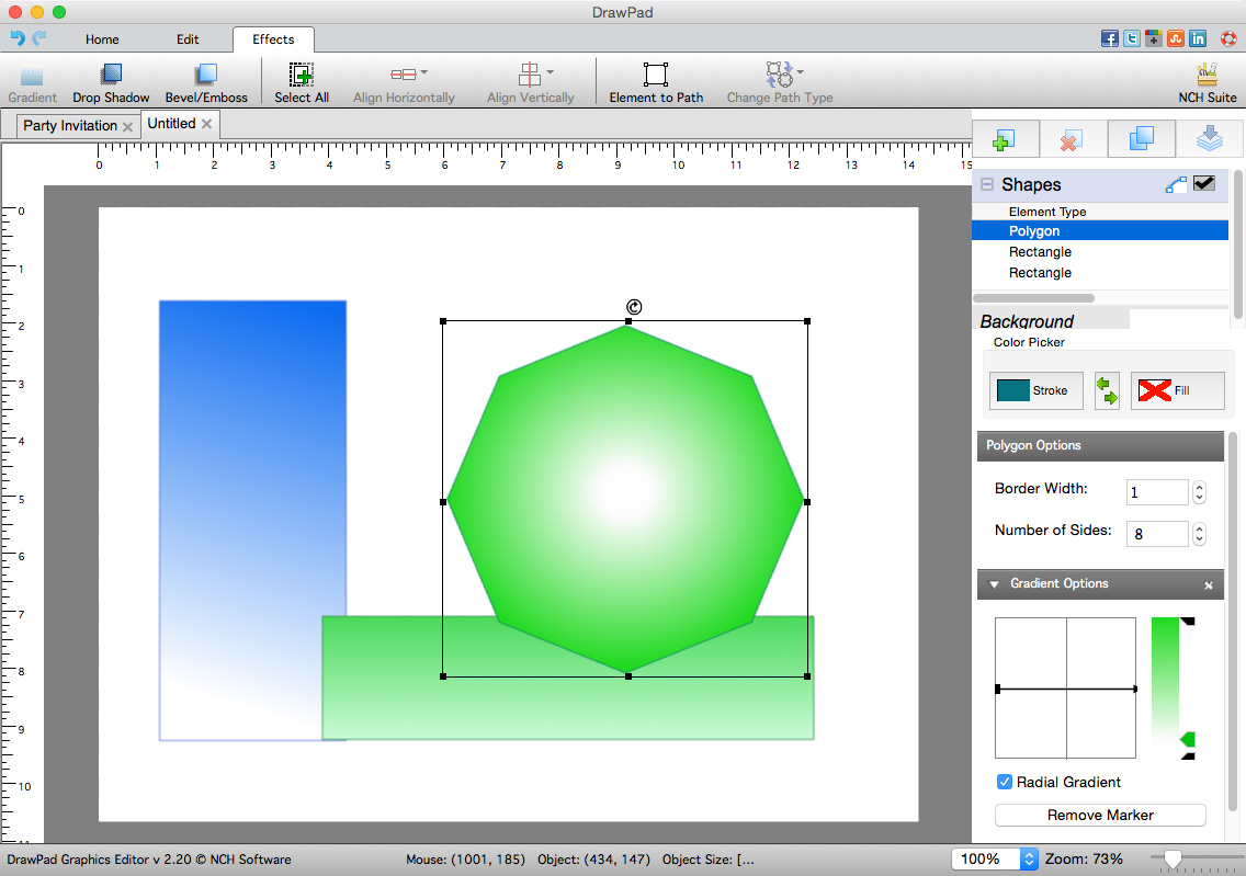 DrawPad Graphic Editor Free for Mac screenshot