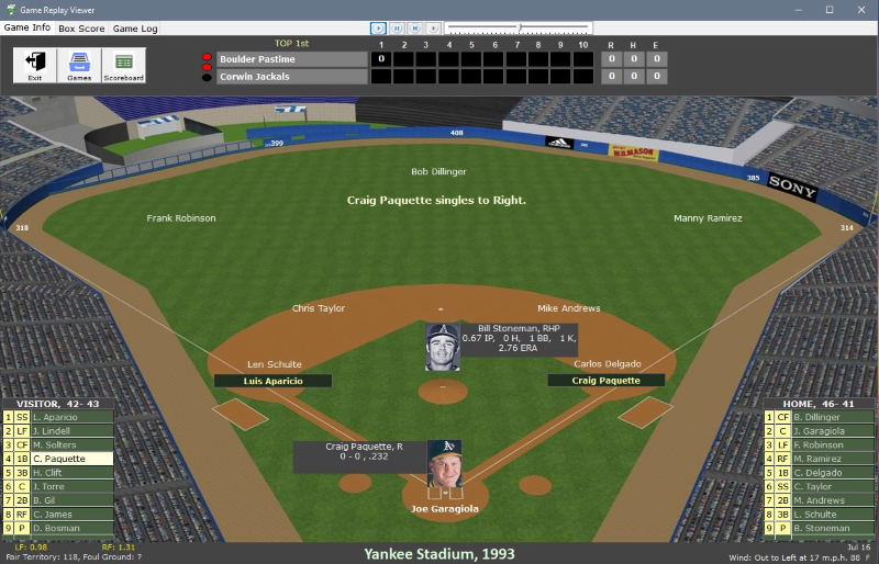 Nostalgia Sim Baseball screenshot