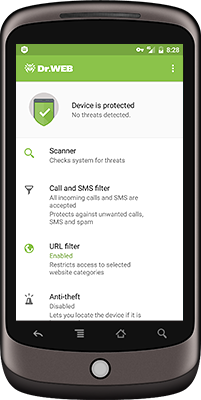 Dr.Web Security Space for Android screenshot