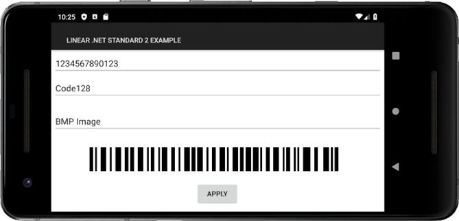 .NET Standard Linear Barcode Generator screenshot