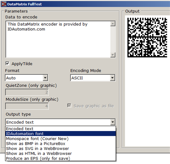 .NET Standard 2D Barcode Generator screenshot