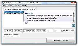 PDF Print Multiple PDF Files at once screenshot