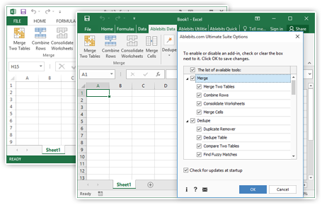 Ultimate Suite for Excel screenshot