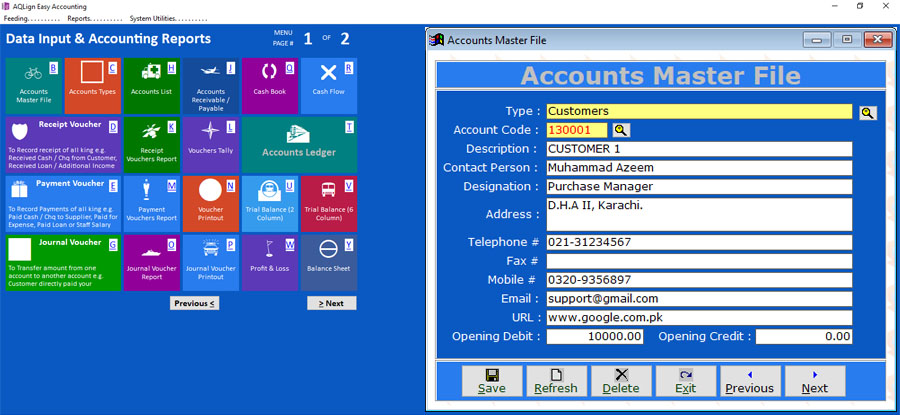 AQLign Easy Accounting screenshot